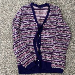 Lands End Fair Isle Sweater Sz Med